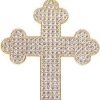 Christian | 14 karaat geel gouden kruis | Nu te koop bij 14Karaats.nl | 10001091-Pendants
