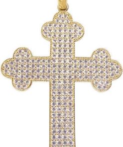 Christian | 14 karaat geel gouden kruis | Nu te koop bij 14Karaats.nl | 10001091-Pendants