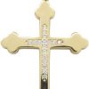 Christian | 14 karaat geel gouden massieve kruis | Nu te koop bij 14Karaats.nl | 10001091-Pendants