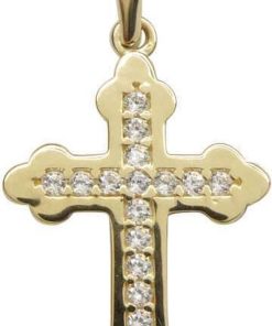 Christian | Gouden kruis hanger modern | Nu te koop bij 14Karaats.nl | 10001091-Pendants