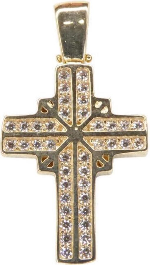 Christian | Gouden kruis Grieks model | Nu te koop bij 14Karaats.nl | 10001091-Pendants