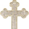 Christian | 14 karaat zirkonia kruis | Nu te koop bij 14Karaats.nl | 10001091-Pendants