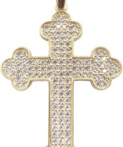 Christian | 14 karaat zirkonia kruis | Nu te koop bij 14Karaats.nl | 10001091-Pendants