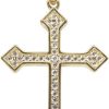 Christian | 14 karaat gouden kruis met zirkonias | Nu te koop bij 14Karaats.nl | 10001091-Pendants