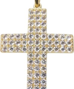 Christian | Gouden kruis met zirkonia's | Nu te koop bij 14Karaats.nl | 10001091-Pendants