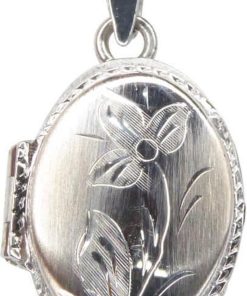 Christian | Wit gouden medaillon | Nu te koop bij 14Karaats.nl | 10001091-Pendants