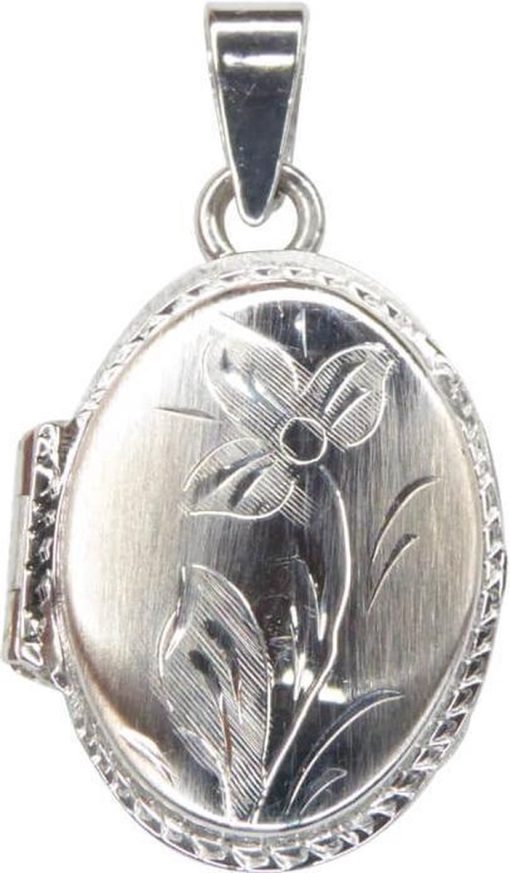 Christian | Wit gouden medaillon | Nu te koop bij 14Karaats.nl | 10001091-Pendants