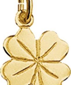 Marie-Celeste | The Jewelry Collection Hanger Klaver - Goud | Nu te koop bij 14Karaats.nl | 10001091-Pendants
