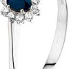 SPARKLE14 | Sparkle14 Ring Saffier En Zirkonia - Goud | Nu te koop bij 14Karaats.nl | 10001092-Rings