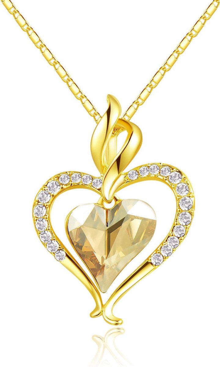 QoF | Rose Gold 14K Hart Ketting - 40cm + 5cm | Koop bij 14Karaats.nl QoF | Rose Gold 14K Hart Ketting - 40cm + 5cm | Nu te koop bij 14Karaats.nl | 10001090-Necklaces/Necklets