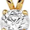 The Jewelry Collection | The Jewelry Collection Hanger Zirkonia - Goud | Nu te koop bij 14Karaats.nl | 10001091-Pendants