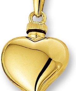 The Jewelry Collection | The Jewelry Collection Urnhanger Hart - Geelgoud (14 Krt.) | Nu te koop bij 14Karaats.nl | 10001091-Pendants
