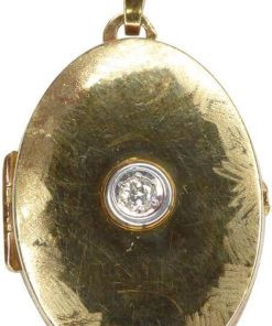 Christian | 14 karaat gouden medallion met zirkonia | Nu te koop bij 14Karaats.nl | 10001091-Pendants
