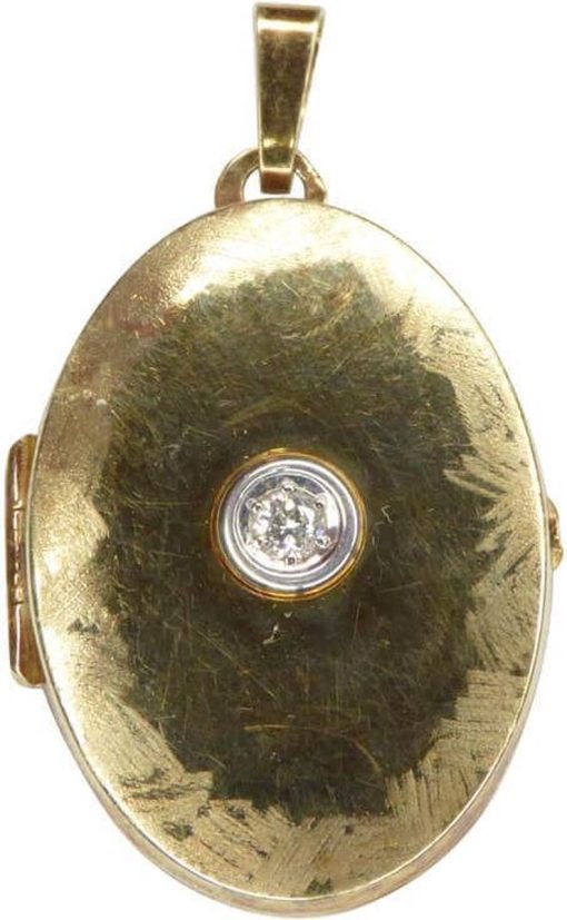 Christian | 14 karaat gouden medallion met zirkonia | Nu te koop bij 14Karaats.nl | 10001091-Pendants