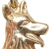 Christian | Geel gouden hond hanger | Nu te koop bij 14Karaats.nl | 10001091-Pendants