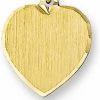 Kasius | Trendjuwelier huiscollectie 4006179 Gouden graveerplaat hartvormig | Nu te koop bij 14Karaats.nl | 10001091-Pendants
