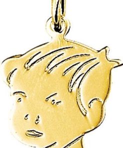 The Jewelry Collection | The Jewelry Collection Bedel Jongen - Goud | Nu te koop bij 14Karaats.nl | 10001091-Pendants