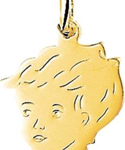 The Jewelry Collection | The Jewelry Collection Bedel Jongen - Goud | Nu te koop bij 14Karaats.nl | 10001091-Pendants