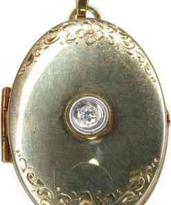 Christian | 14 karaat gouden medaillon met zirkonia | Nu te koop bij 14Karaats.nl | 10001091-Pendants