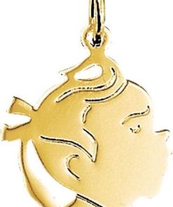 The Jewelry Collection | The Jewelry Collection Bedel Meisje - Goud | Nu te koop bij 14Karaats.nl | 10001091-Pendants
