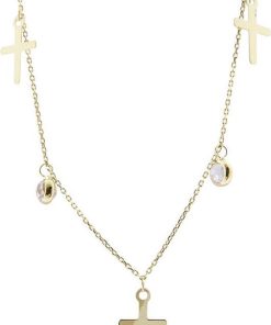 Christian | Geel gouden kruis hanger | Nu te koop bij 14Karaats.nl | 10001091-Pendants