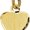 Kasius | 14K Geelgouden graveerhartje mat gediamanteerd - 4018343 | Nu te koop bij 14Karaats.nl | 10001091-Pendants