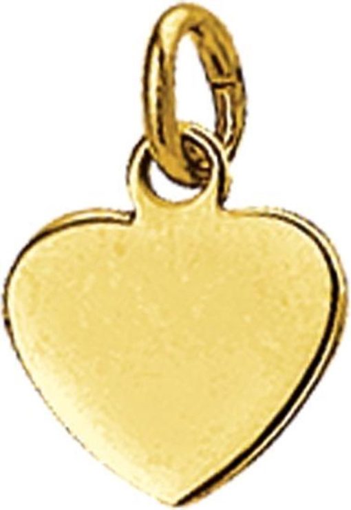 Kasius | 14K Geelgouden Graveerhartje hart - 4018344 | Nu te koop bij 14Karaats.nl | 10001091-Pendants