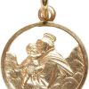 Christian | Geel gouden beschermheer hanger | Nu te koop bij 14Karaats.nl | 10001091-Pendants