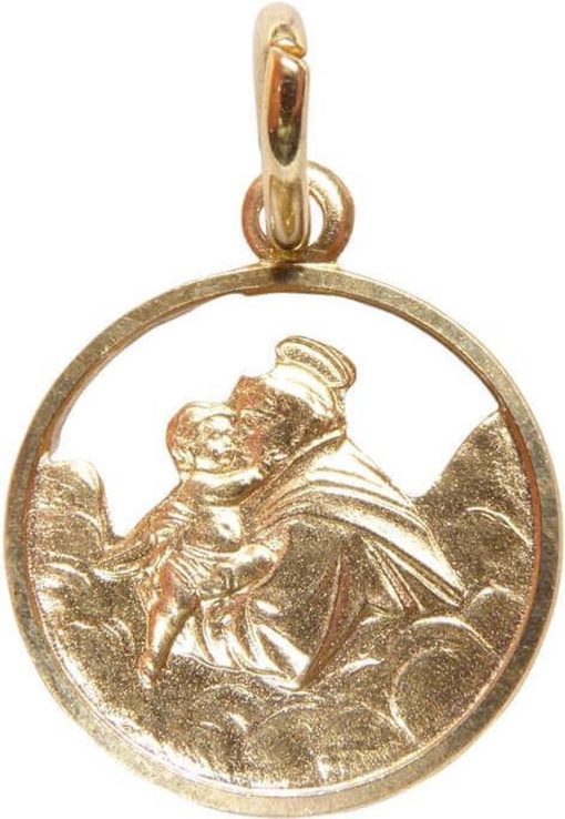 Christian | Geel gouden beschermheer hanger | Nu te koop bij 14Karaats.nl | 10001091-Pendants