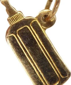 Christian | Gouden babyfles hanger | Nu te koop bij 14Karaats.nl | 10001091-Pendants