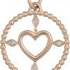 Quinn | Quinn - Dames Hanger - 750 / - rose goud - 8240229 | Nu te koop bij 14Karaats.nl | 10001091-Pendants