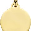 New Bling | New Bling 9NBG-0244 Gouden Hangertje - Dames - Rondje - 14 mm Doorsnee - Glad - Bedel - 14 Karaat - Goud | Nu te koop bij 14Karaats.nl | 10001091-Pendants