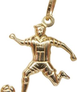 Christian | Gouden voetbal hanger | Nu te koop bij 14Karaats.nl | 10001091-Pendants