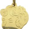 Christian | Gouden meisjes hoofd hanger | Nu te koop bij 14Karaats.nl | 10001091-Pendants