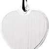 The Jewelry Collection | The Jewelry Collection Graveerhartje Mat Gediamanteerd - Goud | Nu te koop bij 14Karaats.nl | 10001091-Pendants