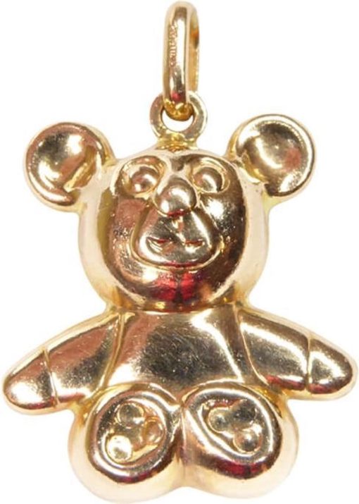 Christian | Gouden teddybeer hanger | Nu te koop bij 14Karaats.nl | 10001091-Pendants
