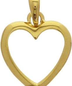 The Jewelry Collection | The Jewelry Collection Hanger Hart - Goud | Nu te koop bij 14Karaats.nl | 10001091-Pendants