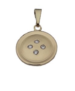 Verlinden Juwelier | Hanger - geel goud 14 krt - 0.16 crt diamant - Verlinden juwelier | Nu te koop bij 14Karaats.nl | 10001091-Pendants