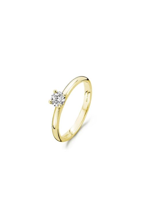 Blush | Blush Ring 1133YZI -  Geel Goud (14Krt.) met Zirconia | Nu te koop bij 14Karaats.nl | 10001092-Rings