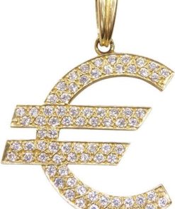 Christian | Euro hanger met zirkonia | Nu te koop bij 14Karaats.nl | 10001091-Pendants