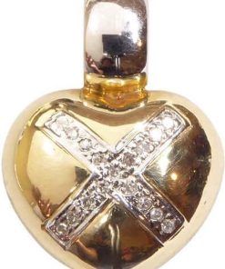 Christian | Harten bicolor hanger | Nu te koop bij 14Karaats.nl | 10001091-Pendants