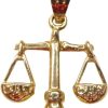Christian | Gouden weegschaal hanger | Nu te koop bij 14Karaats.nl | 10001091-Pendants