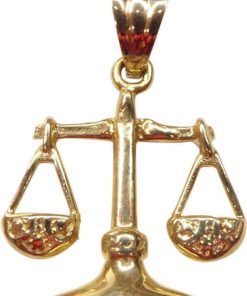 Christian | Gouden weegschaal hanger | Nu te koop bij 14Karaats.nl | 10001091-Pendants