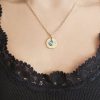 CHIVAL | CHIVAL - 18K Goud vergulde Ketting "Blue Love Drop" – Elegante Luxe (Ketting + Hanger) | Nu te koop bij 14Karaats.nl | 10001091-Pendants
