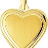 The Jewelry Collection | The Jewelry Collection Medaillon Hart - Geelgoud (14 Krt.) | Nu te koop bij 14Karaats.nl | 10001091-Pendants