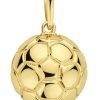 New Bling | 14KY pendant football 10mm | Nu te koop bij 14Karaats.nl | 10001091-Pendants