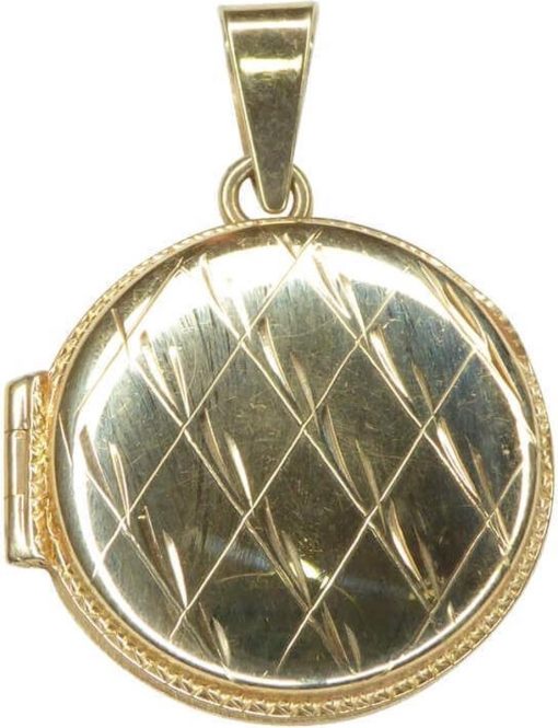 Christian | Gouden mediallon met fotolijst | Nu te koop bij 14Karaats.nl | 10001091-Pendants