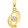 Mori | Mori Gold 14krt geelgouden hanger met 0
