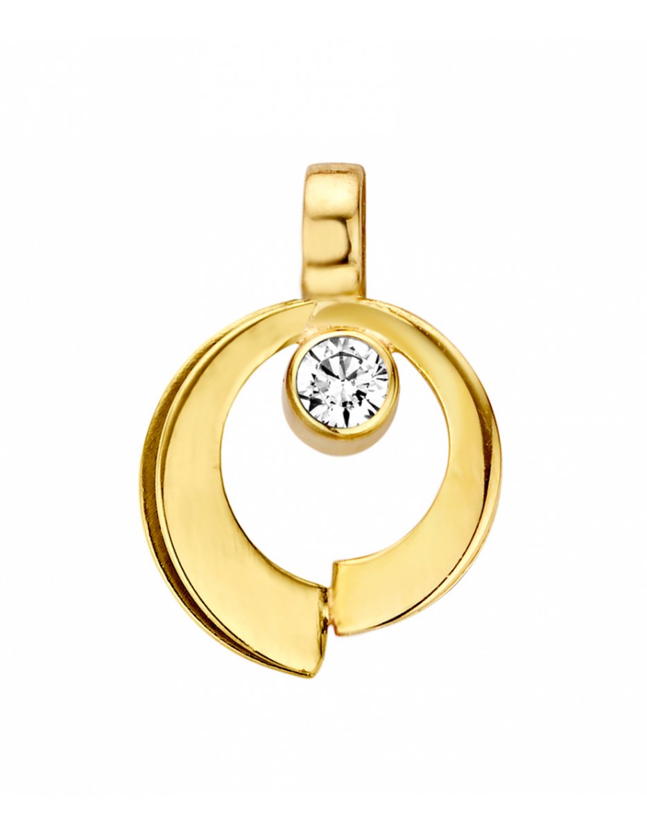 Mori | Mori Gold 14krt geelgouden hanger met 0 Mori | Mori Gold 14krt geelgouden hanger met 0