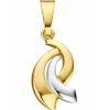 Mori | Mori Gold 14krt geel-/witgouden hanger